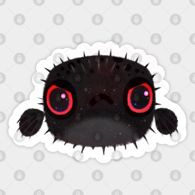 Angry puffer Sticker by pikaole